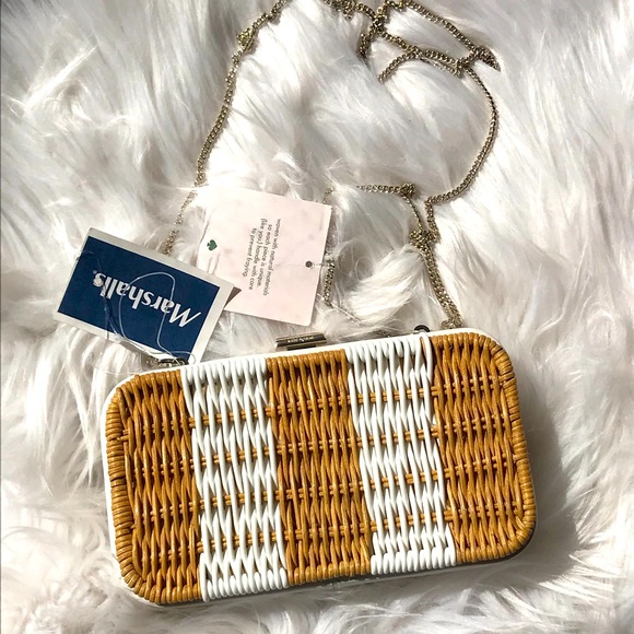 kate spade Handbags - Kate Spade crossbody clutch wicker bag
